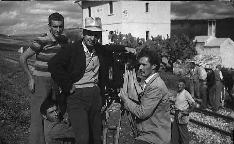Pietro Germi Set Film Il Cammino della Speranza
