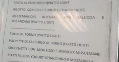 Menu Mensa Università Teramo Musulmani