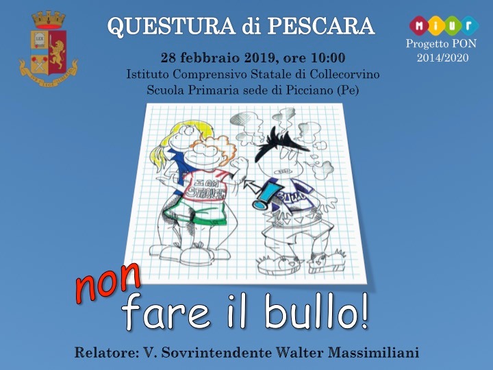 Scuola Collecorvino non fare il bullo