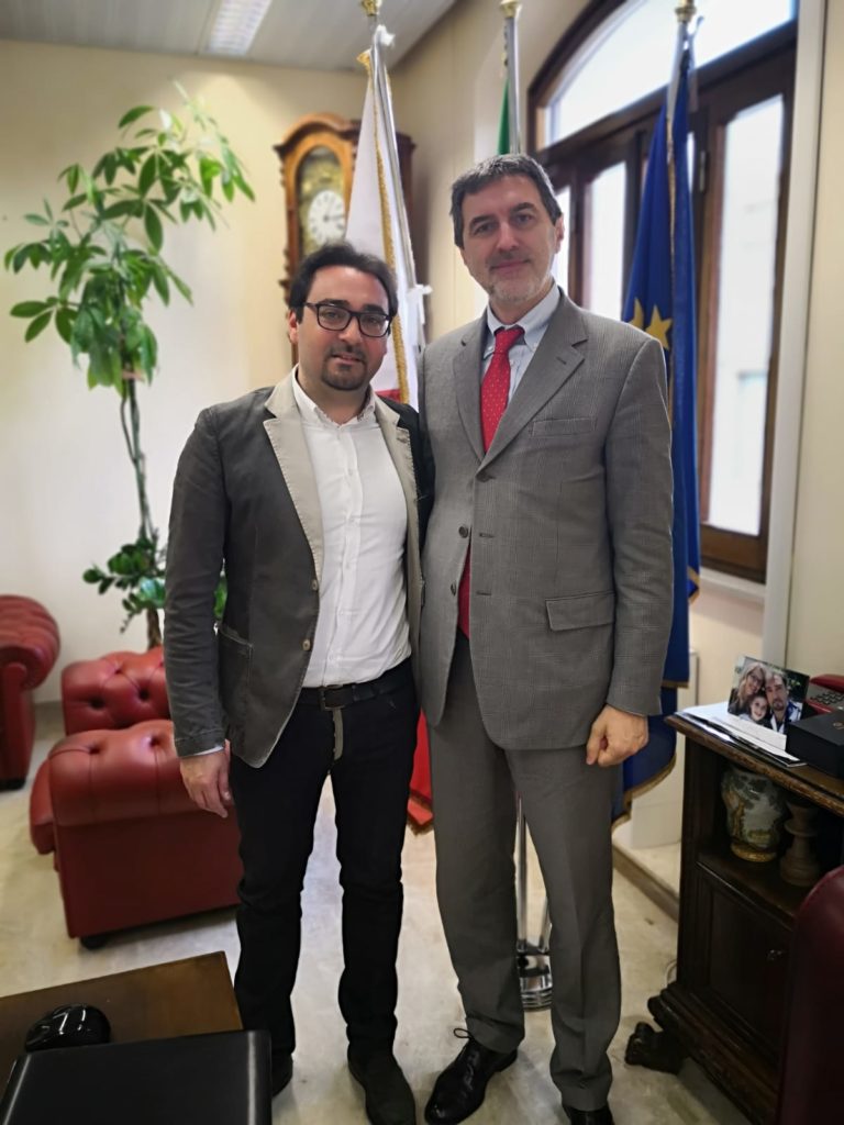 Sindaco Teramo D'Alberto con Marsilio Presidente Regione Abruzzo