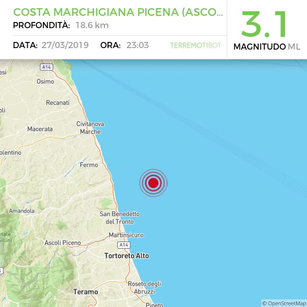 Terremoto Costa Marchigiana Picena