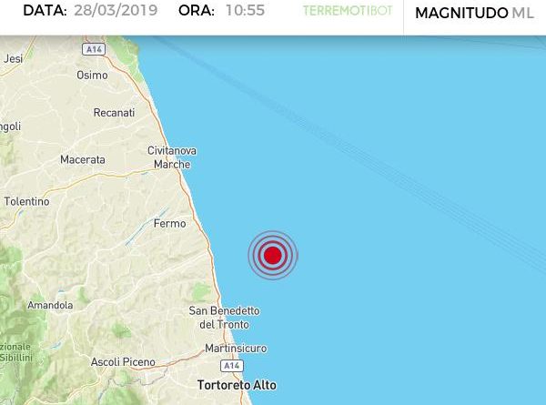 scossa terremoto 28 marzo 2019