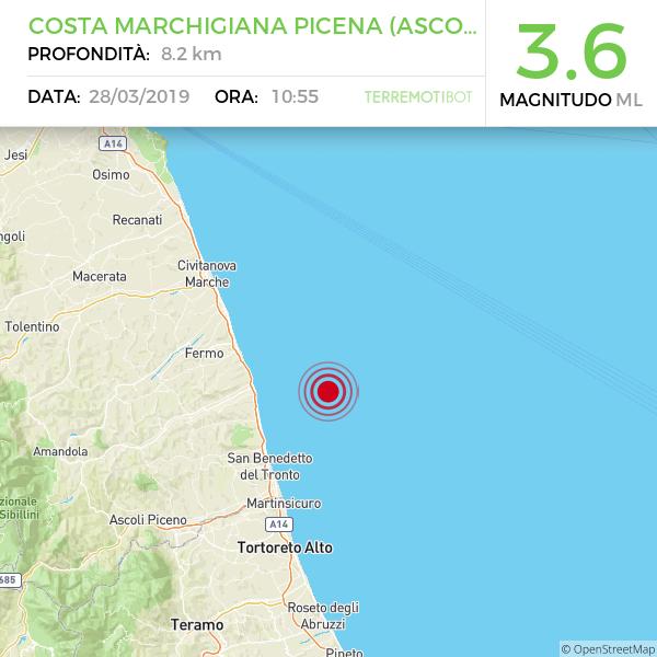 scossa terremoto 28 marzo 2019