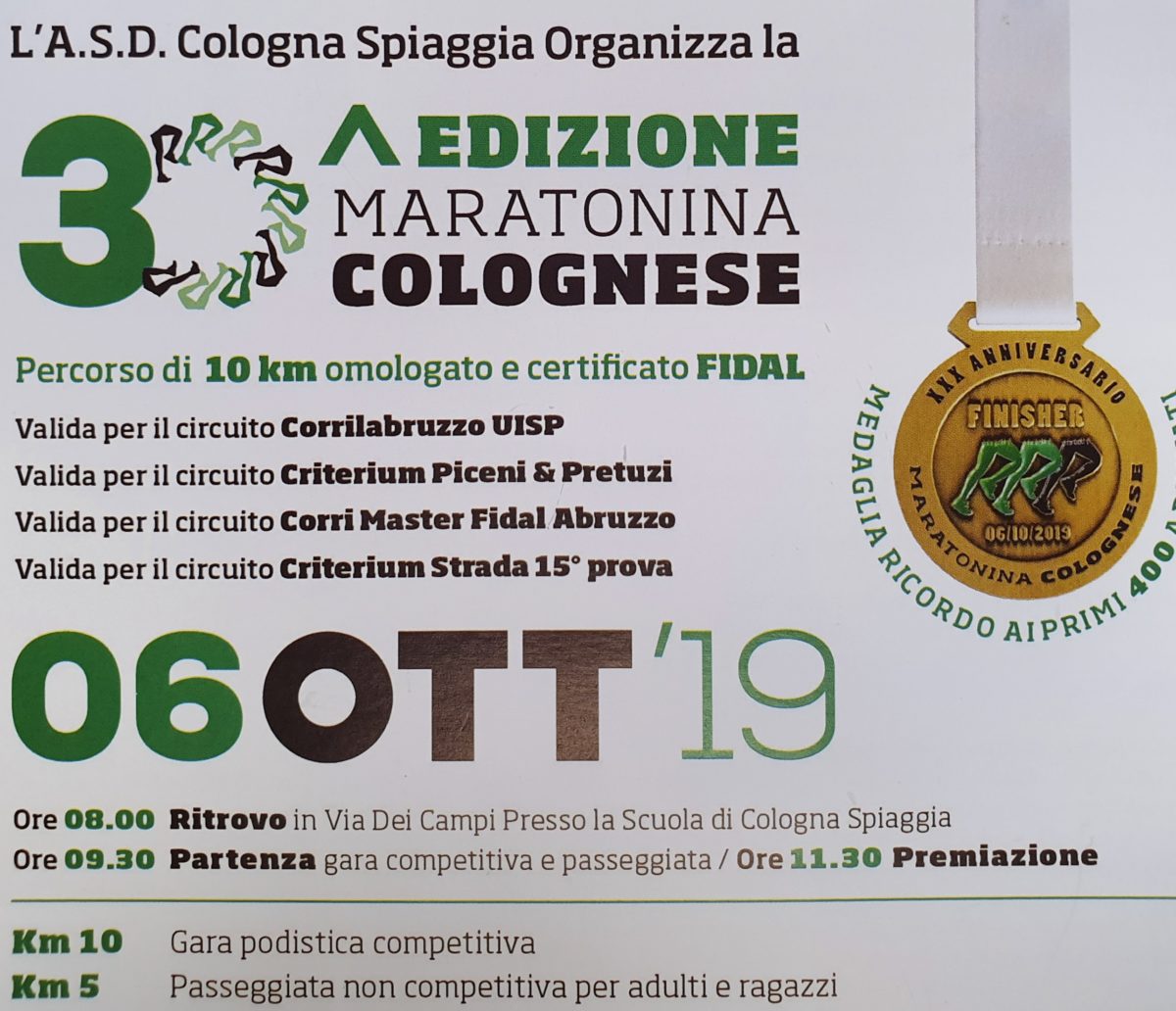 Maratonina Colognese 2019