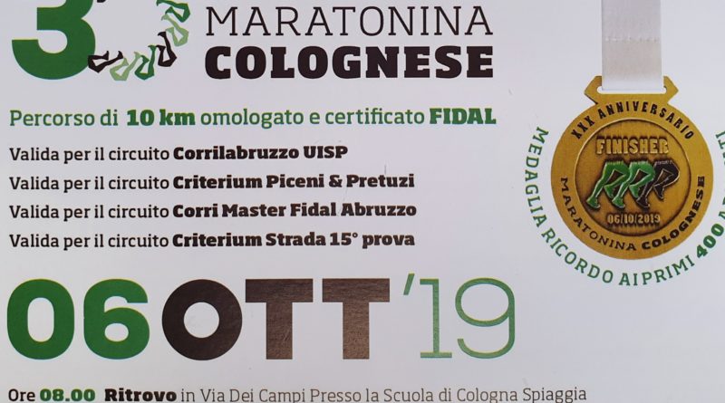 Maratonina Colognese 2019