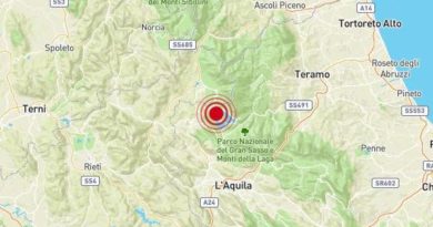 Sisma Campotosto L'Aquila 5 gennaio 2019 ore 23 e 30