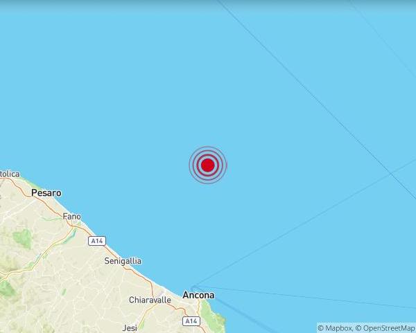 Terremoto Mare Adriatico Ancona 11 febbraio 2020