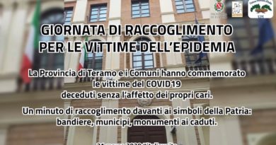 Giornata Raccoglimento Vittime Coronavirus Provincia Teramo