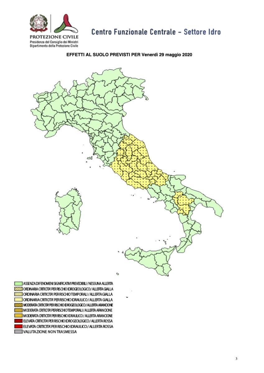 29 maggio temporali abruzzo centro italia