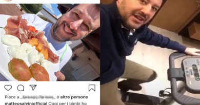 Matteo Salvini Chef Cantante Cyclette