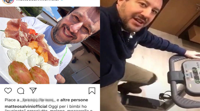 Matteo Salvini Chef Cantante Cyclette