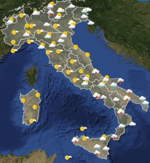 Meteo Sabato 30 marzo 2020