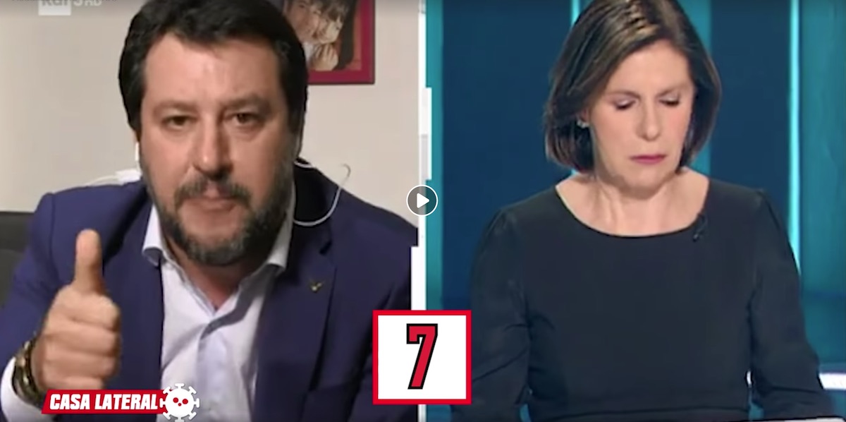 Salvini Berlinguer Cartabianca Rai 3