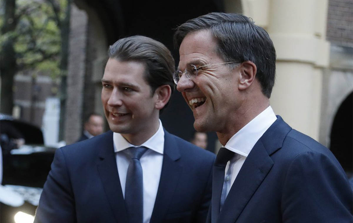 Sebastian Kurz e Mark Rutte