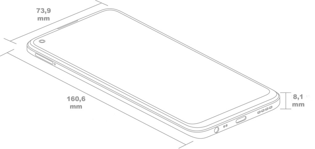 Realme 8 Pro Dimensioni