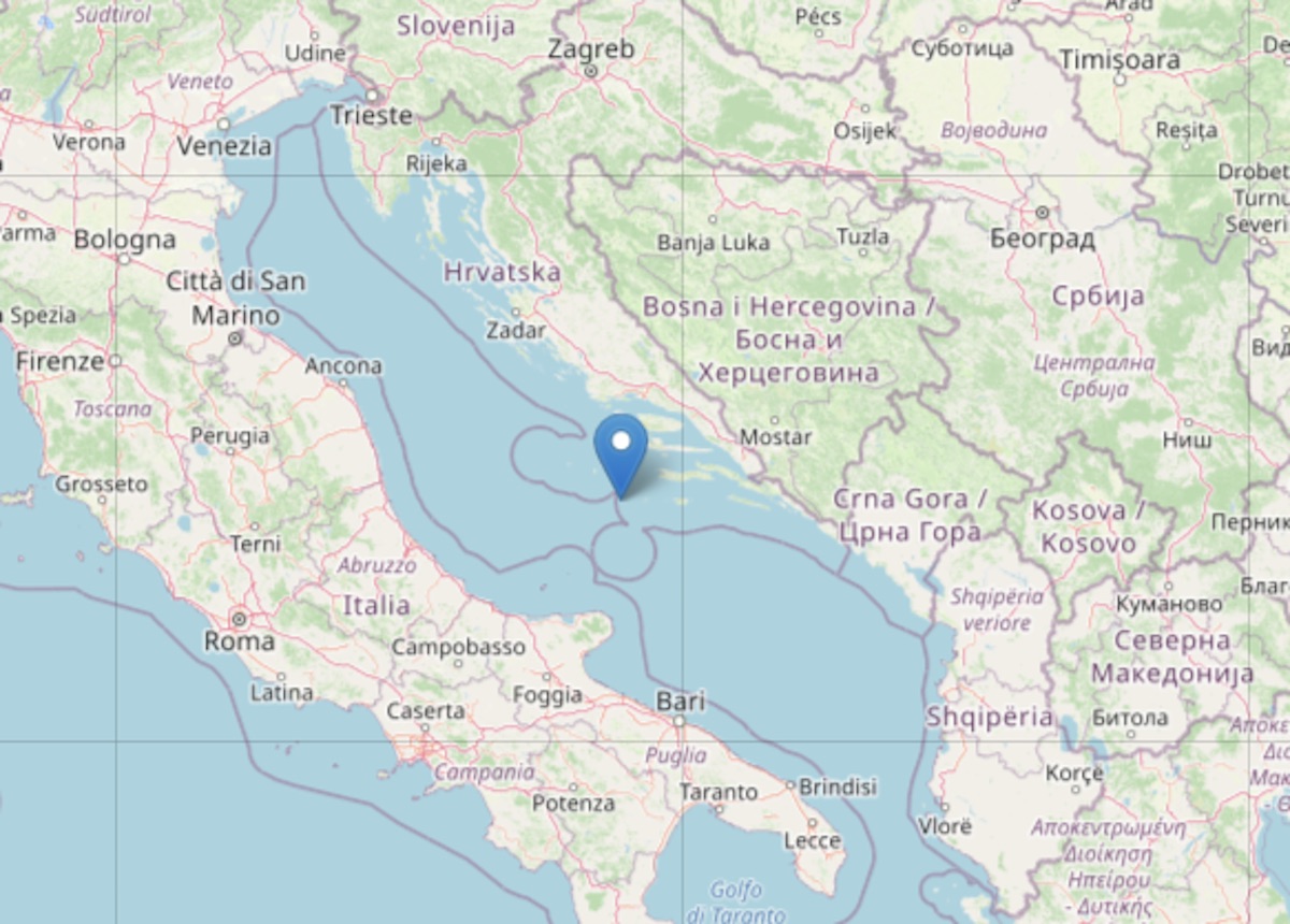 Terremoto Mare Adriatico Abruzzo