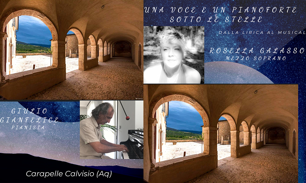 Carapelle Calvisio, 17 agosto, Una voce ed un pianoforte sotto le stelle, al convento San Francesco