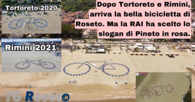 Bici Spiaggia Roseto giro italia snob RAI tortoreto rimini