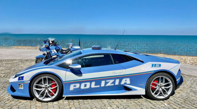 polizia lamborghini