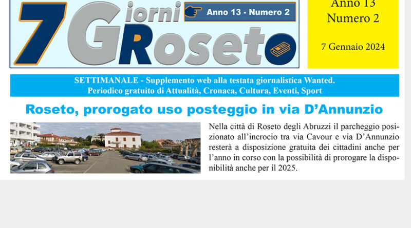 7 giorni roseto numero 2