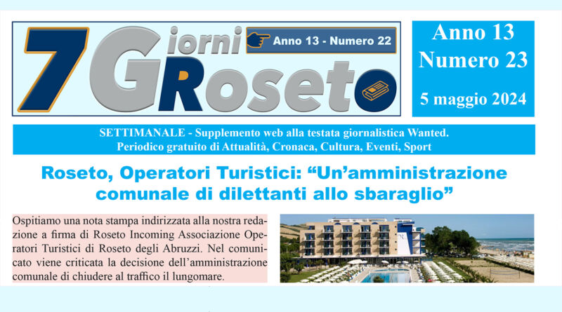 7 giorni roseto copertina 23